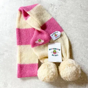 미사용 새상품 HEIHEI 해피 베리 머플러 핑크 야자와 아이 파라키스