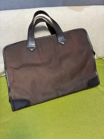 폴스미스 브라운 나일론 가죽 비즈니스 백