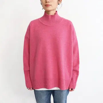 maillot 사로 별주 마이요 램스울 와이드 스웨터 니트