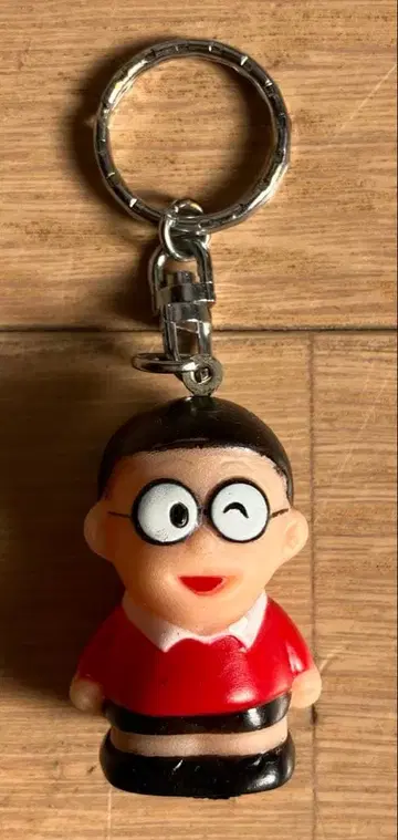 도라에몽 진구 미니 소프트 비닐 키링 미사용품