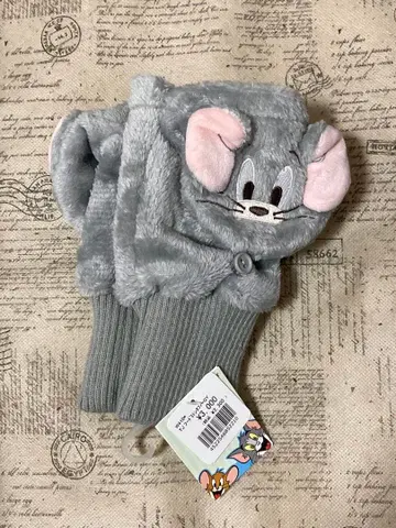 [ 새상품 ] TOM and JERRY 톰과 제리 타피 후드 미튼 장갑