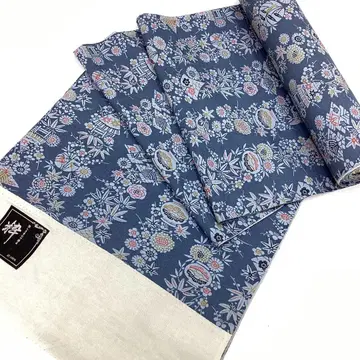 기모노 옷감, 코몬, 리메이크 소재, 순수 실크 P972