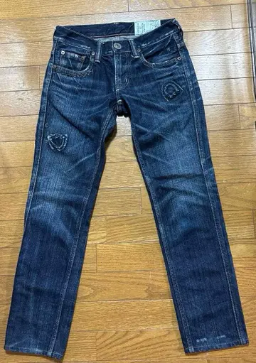 앙가주 데미지 가공 데님 팬츠 여성용 M 사이즈