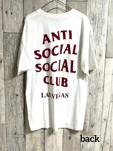 ANTI SOCIAL SOCIAL CLUB 화이트 T셔츠 구제 의류