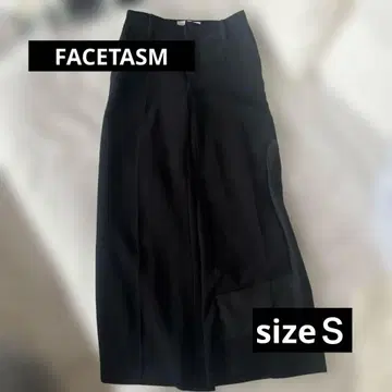 Facetasm 비대칭 디자인 팬츠 블랙 S