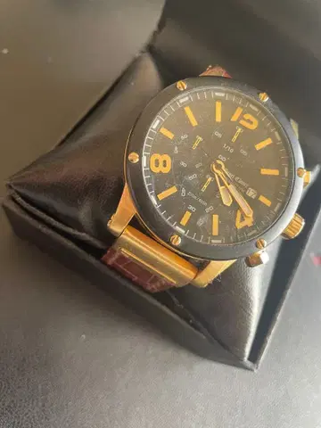 아날로그 시계 블랙/골드