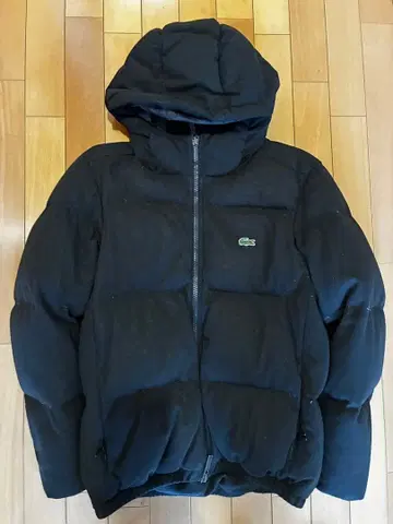 LACOSTE 블랙 다운 자켓 US XS