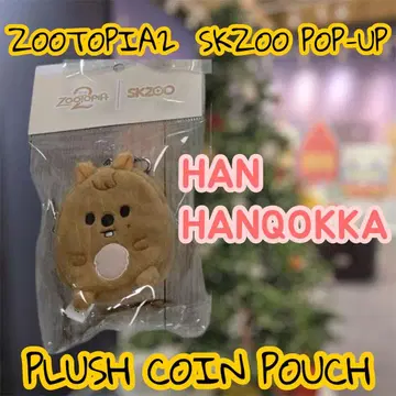 즈토피아 콜라보 팝업 플러시 코인 파우치 행크쿼카