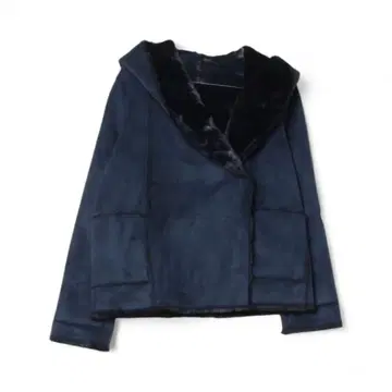 Lady Luka Luka 후드 부착 다크 블루 자켓 M 리버서블