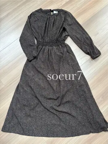 soeur7 꽃무늬 긴팔 맥시 원피스