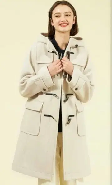 매킨토시 필로소피 라이트 그레이지 더플 코트 36 새상품급