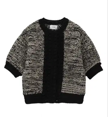 CLANE DOT LINE HALF SLEEVE KNIT CARDIGAN