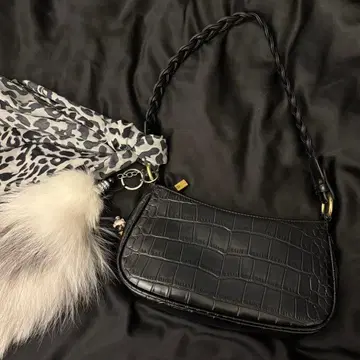 y2k mcbling 갸루 크로커다일풍 핸드백 블랙 헤이세이 갸루