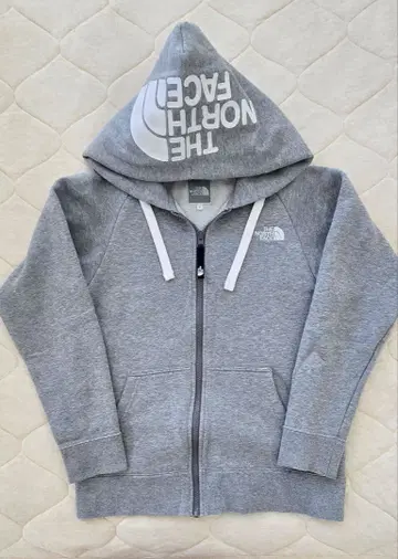 THE NORTH FACE 그레이 후드 부착 후드티 S