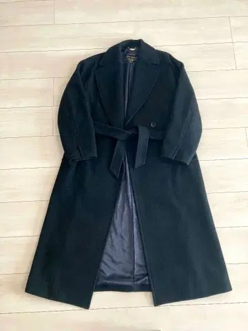 슬로브 이에나 블랙 롱 코트 38