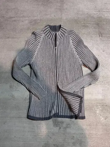 Double zip knit sweater y2k