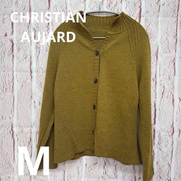 크리스찬 오자르 올리브 그린 니트 가디건 긴팔