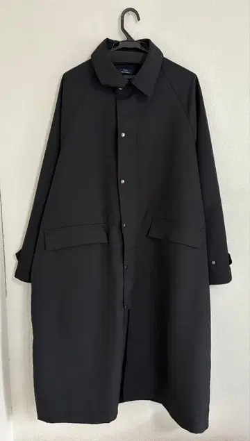 블랙 스텐카라 코트 롱 기장