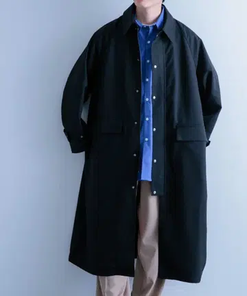 [ 새상품급 ] ITEMS URBAN RESEARCH 블랙 스텐카라 코트