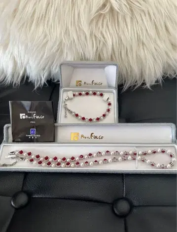 미사용 새상품 Pearl Falco 목걸이와 팔찌 세트