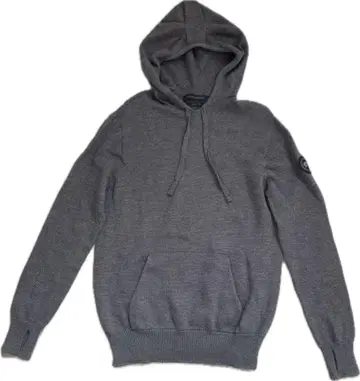 CANADA GOOSE 그레이 후드 부착 스웨터