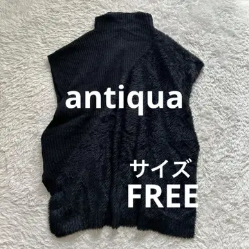 antiqua 안티카 하이넥 아지메 롱 베스트