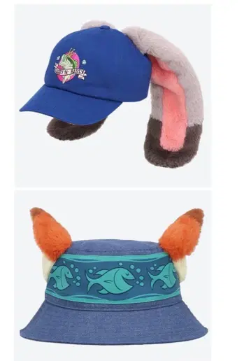 주토피아 닉 주디 모자 캡 2개 세트 디즈니