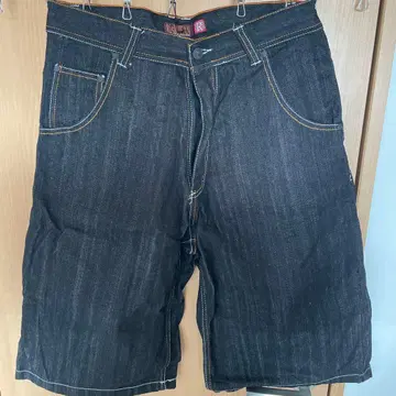 RISK JEANS CO. 다크 데님 숏팬츠