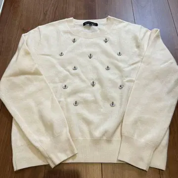 23구 비쥬 니트 스웨터 38 아이보리