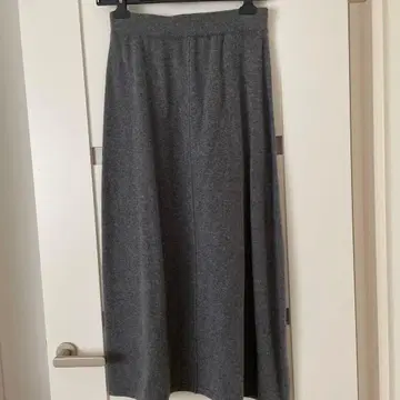 니트 스커트 캐시미어 100% 스커트 니트 그레이