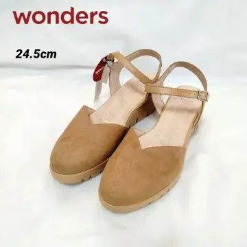 새상품 wonders 원더스 컴포트 샌들 베이지 24.5