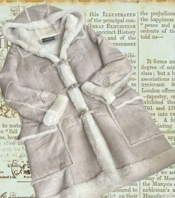 Filomo 베이지 무스탕 코트