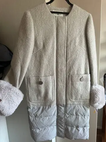 GRACE CONTINENTAL 롱 코트 라이트 그레이 새상품급