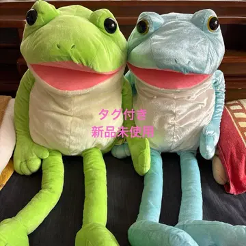 택 포함 새상품 멍한 케로피욘 개구리 봉제 인형 2체 세트