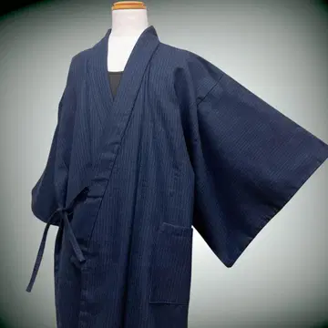 남성용 순모 단전 따뜻한 사무이 코트 기모노 리메이크 N71113