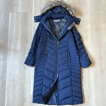 거의 미사용*에디 바우어 초 롱 다운 코트 네이비 M 퍼 포함 3WAY