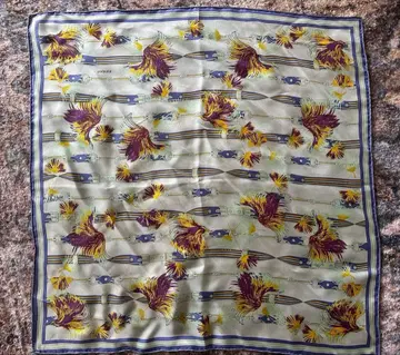 새상품! manipuri 실크 100% 꽃무늬 스카프