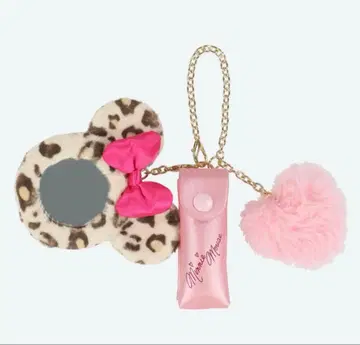 완판템 미니 레오파드 무늬 립 케이스 하트 퍼 포함