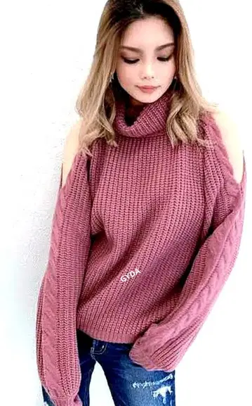 GYDA 오픈 숄더 니트 TOPS MKSW0032091