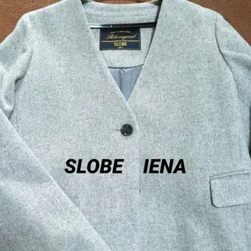 SLOBE 노카라 자켓 그레이