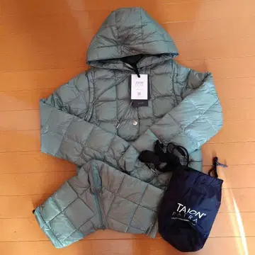 택 포함 새상품 TAION EXTRA 다운 자켓 M USB 발열 올리브