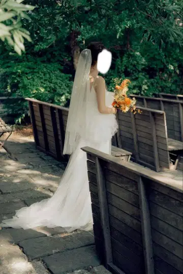 Amtteliebe 화이트 웨딩 베일