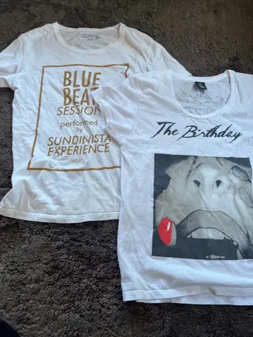 the birthday 치바 유스케 티셔츠 2장 세트