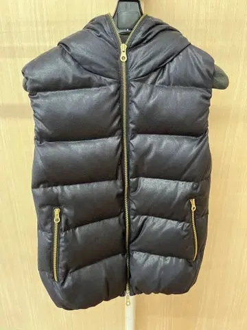 DUVETICA 후드 부착 다운 베스트 40 사이즈