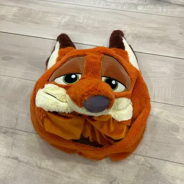 여우 얼굴 모자 귀 포함 플리스 소재