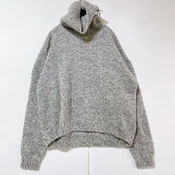 다마 컬렉션 캐시미어 100% 터틀 니트 그레이 계열