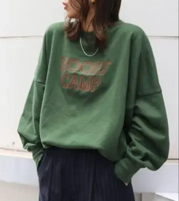 ungrid 로고 루즈 맨투맨