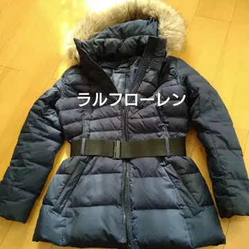 로렌 랄프 로렌 여성용 벨트 다운 자켓