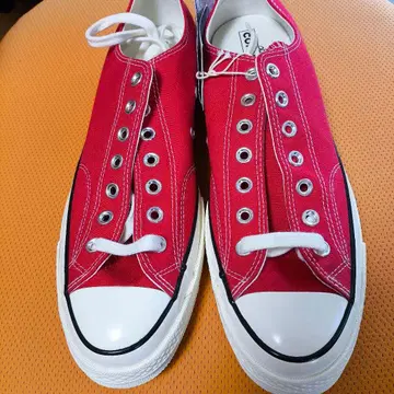 레어 CT70 에나멜 레드 컨버스 29cm 빨간색