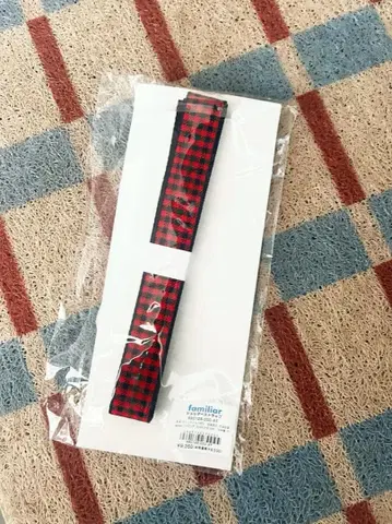 새상품 familiar 파밀리아 숄더 스트랩 빨간색